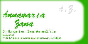 annamaria zana business card